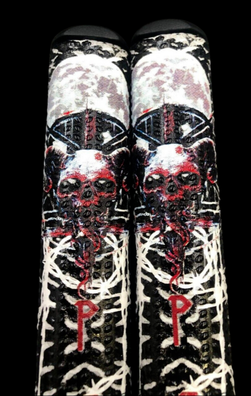 2x New PSYKO Skull Gothic Golf Circle Putter Grips