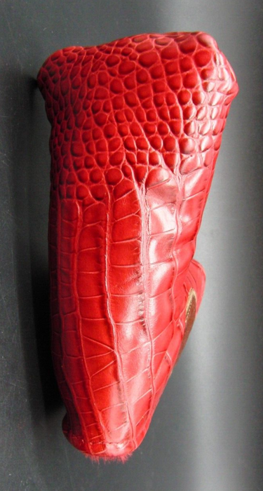 Luxury PSYKO GOLF Croc Embossed Genuine Leather Putter Head Cover