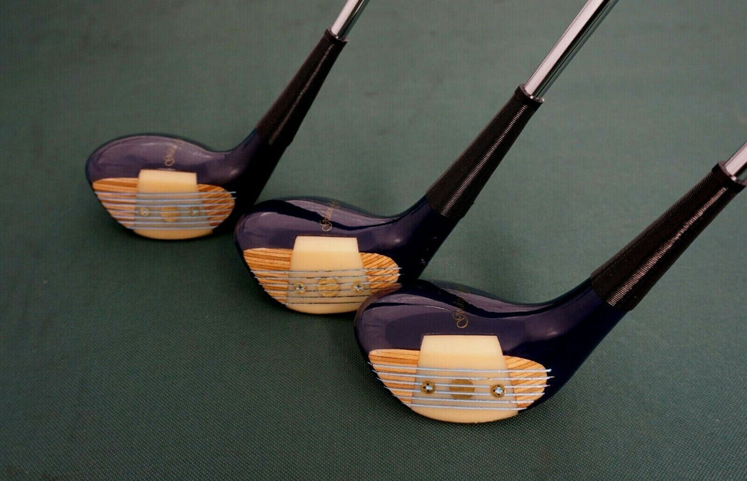 Vintage Ladies Set of 3 x RAM Golden Girl 1, 3 & 5 Woods Ladies Steel Shaft