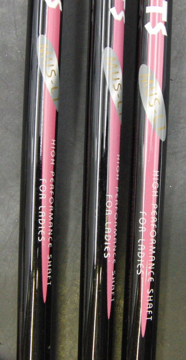 Japanese Set of 3 Ladies M.U Sports MUS II 7+8 & 9 Irons Ladies Graphite Shafts