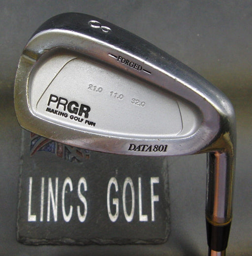 PRGR Forged Data 801 8 Iron Regular Steel Shaft Golf Pride Grip