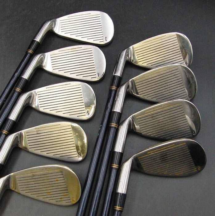 Set of 9 x Ray Cook Pro Spirit Irons 3-SW Regular Graphite Shafts Ray Cook Grips