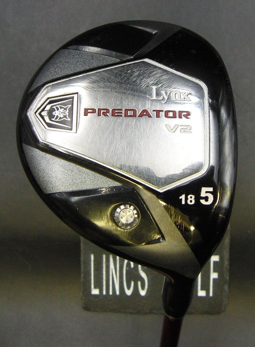 Lynx Predator V2 18 Degree 5 Wood Stiff Graphite Shaft Lynx Grip