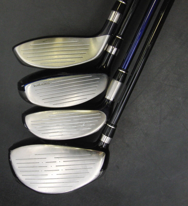 Set of 4 Mactec 11° Driver,15° 3&18° 5 Woods+20° 4Hybrid Regular Graphite Shafts