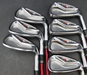 Set of 7 x TaylorMade R9 Forged Irons 5-SW Stiff Graphite Shafts Mixed Grips