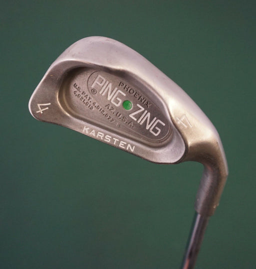 Ping Zing Green Dot Karsten 4 Iron Stiff Steel Shaft Golf Pride Grip