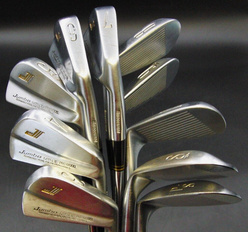 Set of 10 x Bridgestone Jumbo MTN III Irons 3-SW + GW Extra Stiff