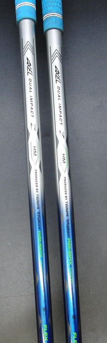 Set of 2 TSURUYA AXEL Dual Impact Z HM 15° 3 & 19° 5 Woods Stiff Graphite