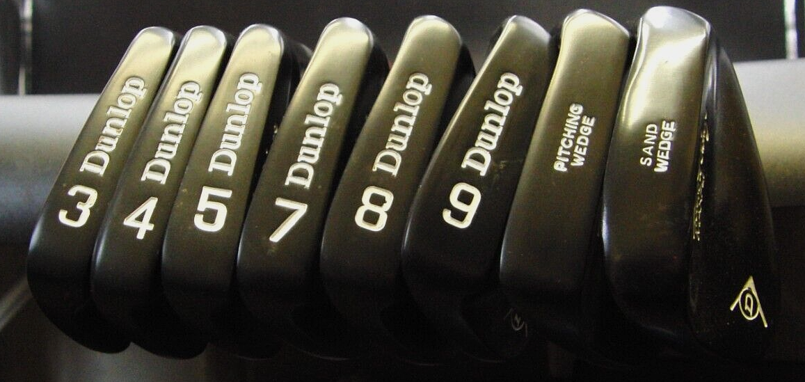 Cerakote Set 8 x Dunlop Roberto De Vicenzo Irons 3-5 + 7-SW Regular (no 6 iron)