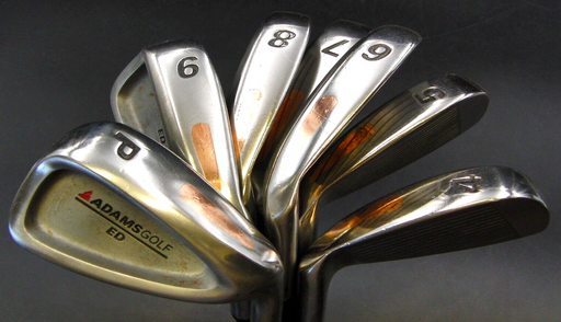 Set of 7 x Adams Golf ED Irons 4-PW Regular Graphite Shafts Adams Grips