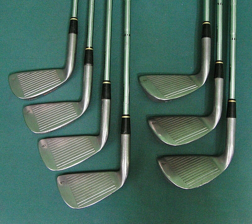Set Of 7 x Wilson Reflex Irons 4-PW Stiff Steel Shafts Royal Grips