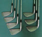 Set Of 7 x Wilson Reflex Irons 4-PW Stiff Steel Shafts Royal Grips