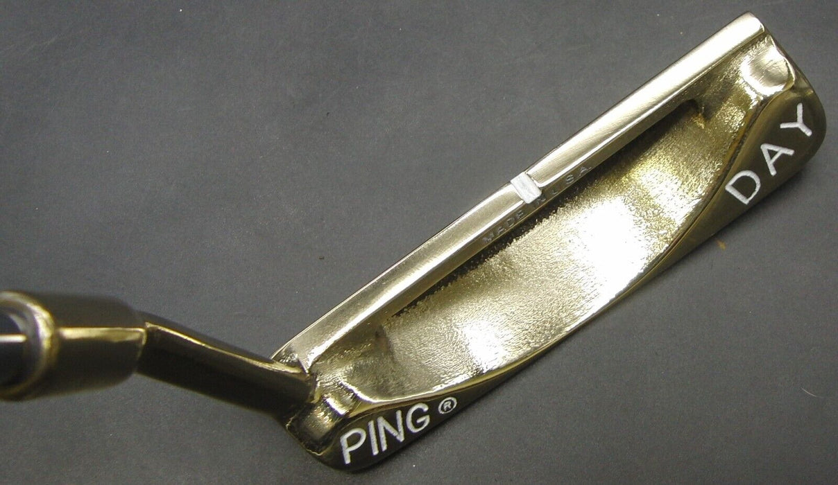 Refurbished & Paint Filled Ping Day Putter Steel Shaft 91cm Guage Design Grip