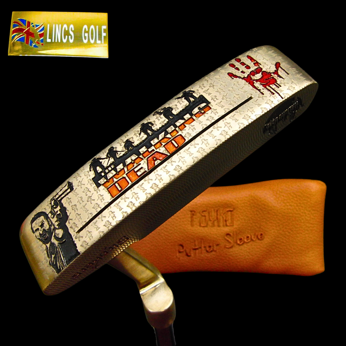 Custom Milled Walking Dead Themed Ping Anser Putter 89cm Genuine Leather HC