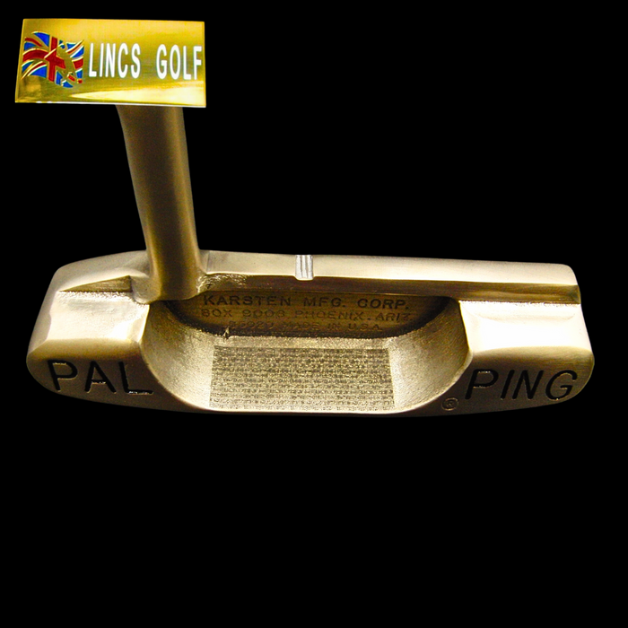 Custom Milled Egyptian Themed Pal Ping Putter 88cm Steel Genuine Leather HC