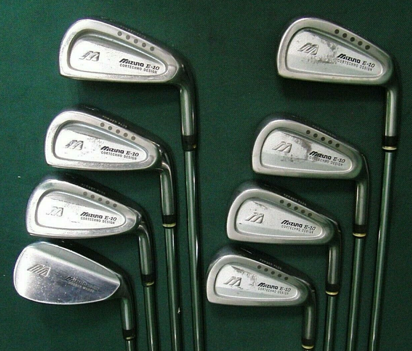 Set of 8 x Mizuno E-10 Irons 4-SW Regular Steel Shafts Golf Pride Grips