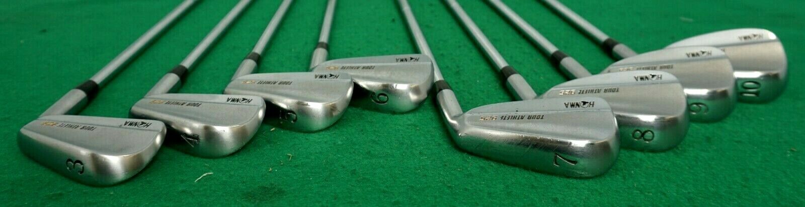 Set of 8 x Honma Tour Athlete 925 Irons 3-10 Stiff Steel Shafts Golf Pride Grips