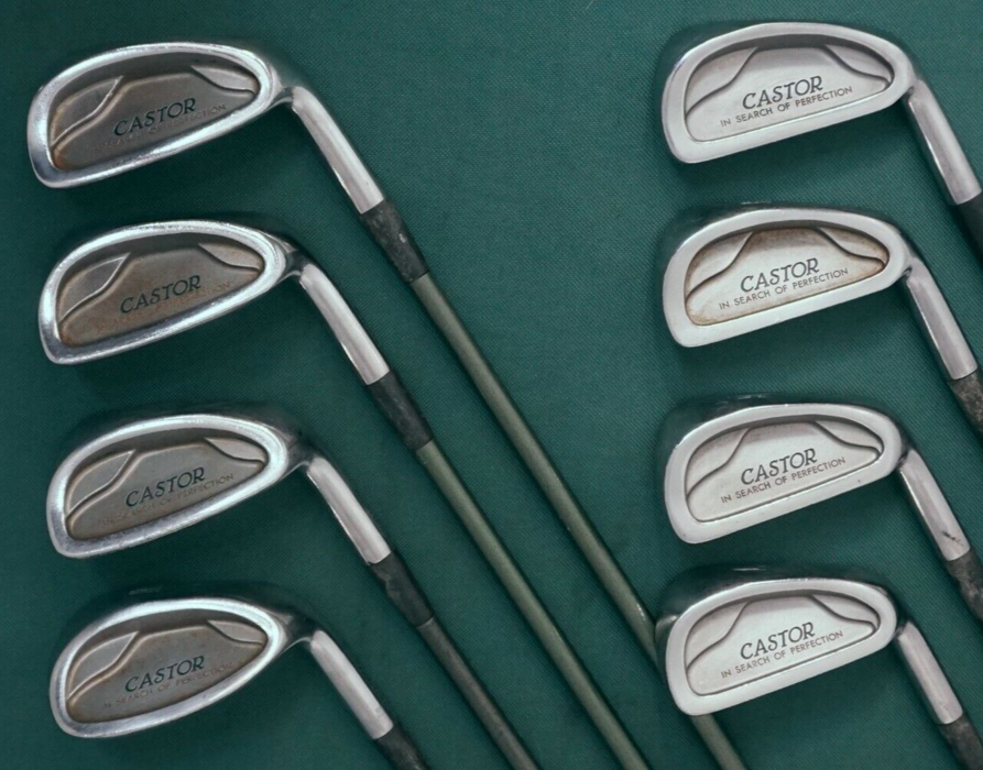 Collectors Scarce Set of 8 x Mizuno Castor Irons 4-SW Regular Graphite Shafts