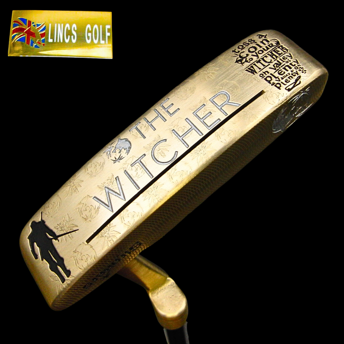 Custom Milled The Witcher Theme Ping Anser Putter 88.5cm Genuine Leather HC