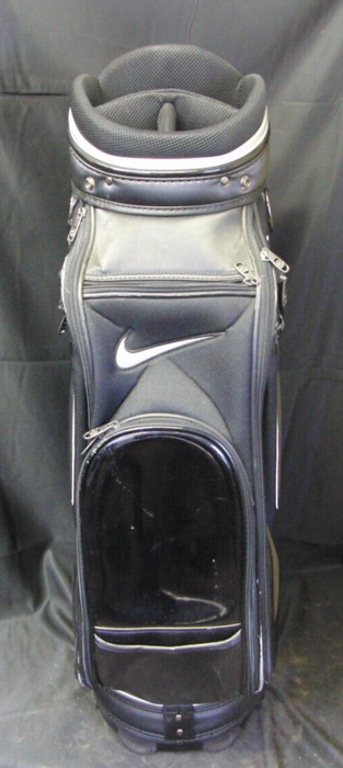 6 Division Nike Black Silver  Tour Cart Trolley Golf Bag