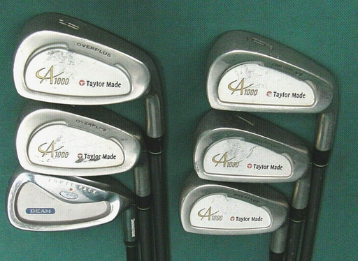 Set of 6 x TaylorMade A1000 Irons 6-PW & Beam SW Regular Graphite Shafts