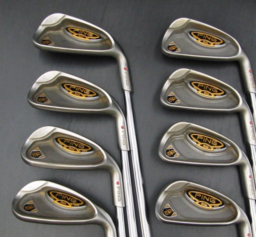 Set of 8 x Ping G10 50th Anniversary Red Dot Irons 4-SW Regular Steel Shafts