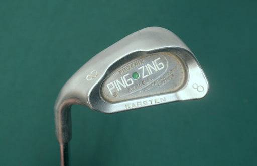 Left Handed Ping Karsten Zing Green Dot 8 Iron Stiff Steel Shaft Ping Grip