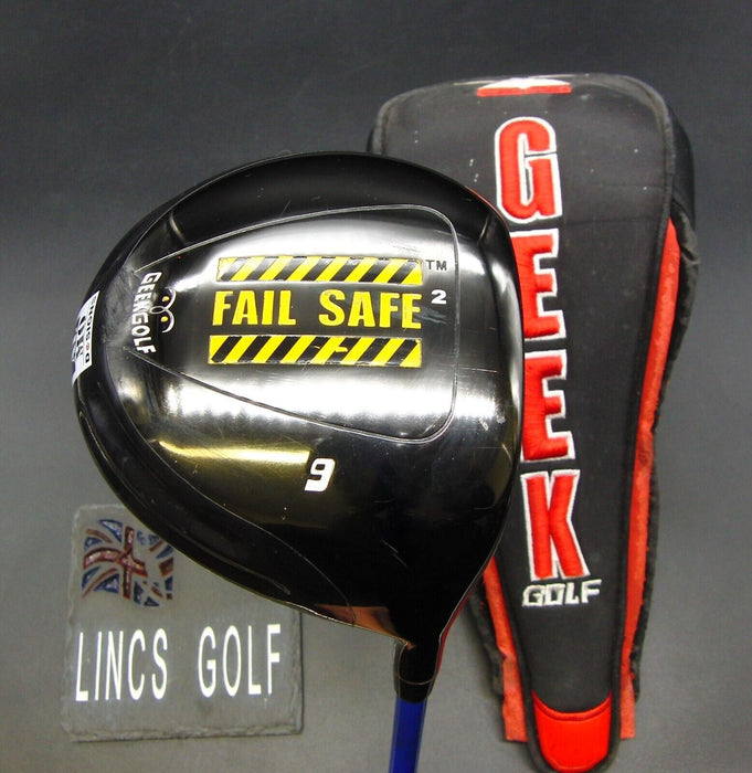 Geek Golf Fail Safe2 9° Driver Extra Stiff Graphite Shaft Lamkin Grip + Geek HC
