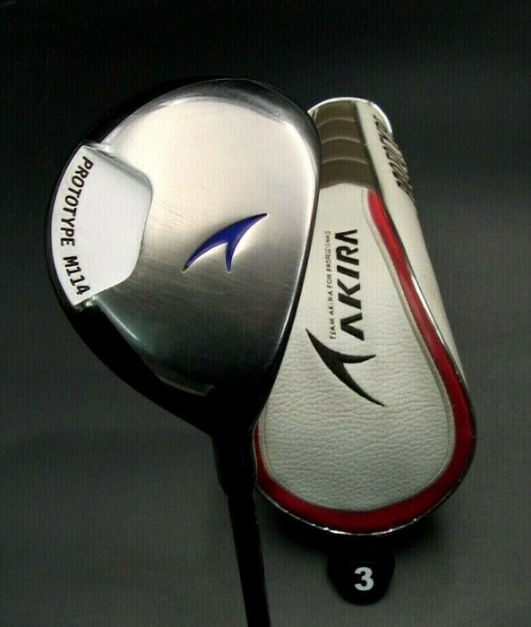 Japanese Akira Prototype M114 3 Wood Extra Stiff Graphite Shaft & Head Cover