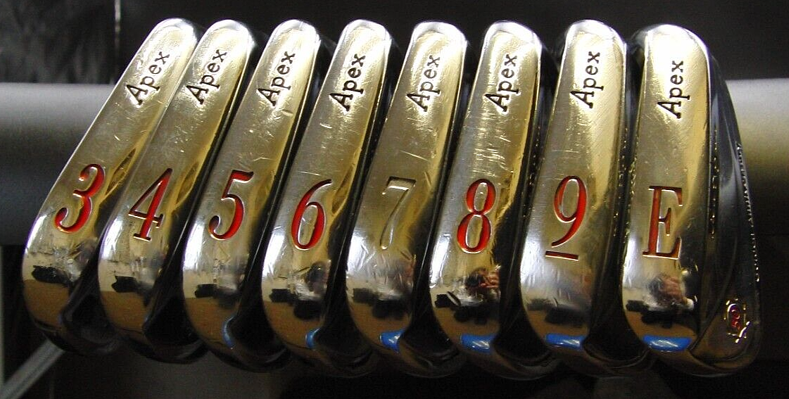 Set of 8 x Ben Hogan Apex 50th Anniversary Irons 3-PW Extra Stiff Steel Shafts