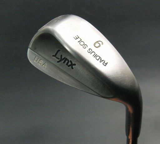 Lynx U.S.A  Radius Sole 9 Iron  Regular Steel Flex Shaft Lynx Lite Grip