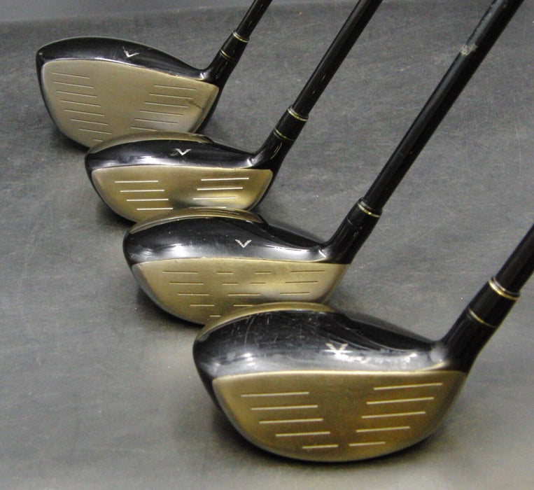 Set of 4 B/Stone TourStage ViQ 10.5°Driver & 3+5&7 Woods Regular Graphite Shafts