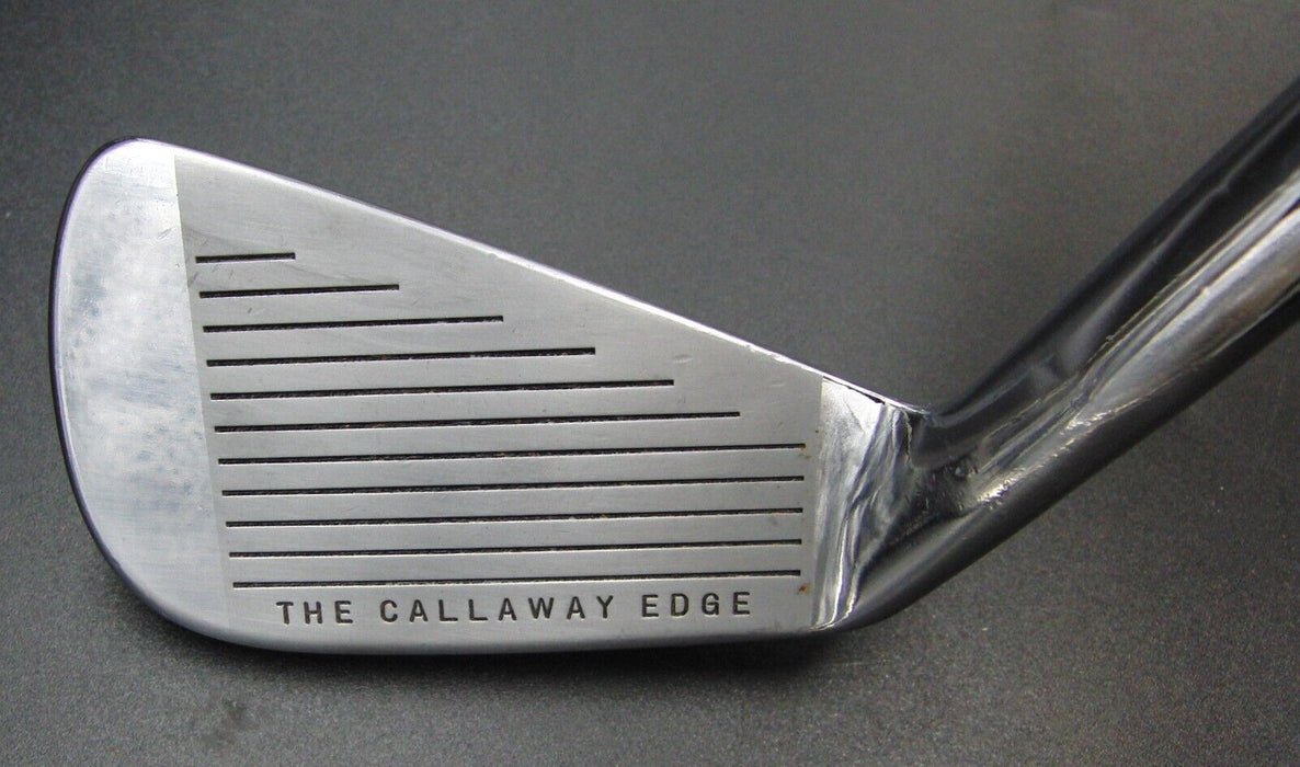 SUPER RARE Callaway Edge Blade 2 Iron Stiff Steel Shaft Genuine Leather Grip