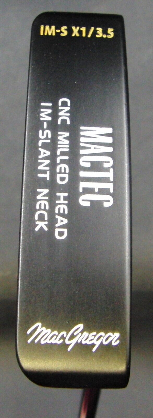 MacGregor Mactec IM-S X1 CNC Milled Head Putter Steel Shaft 87cm Mactec Grip