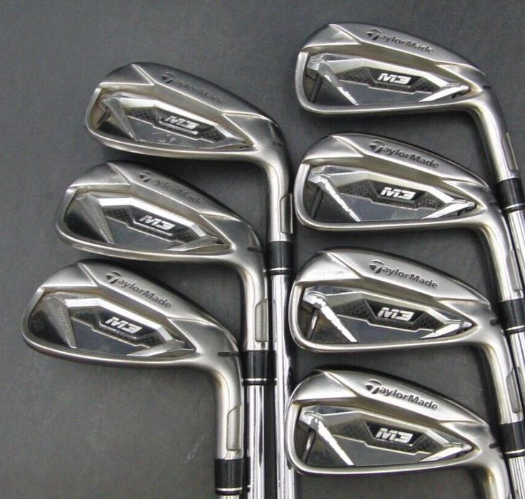 Set of 7 x TaylorMade M3 Irons 4-PW Stiff Steel Shafts TaylorMade Grips