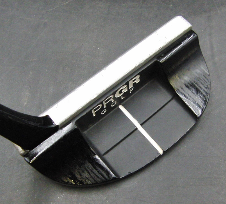 PRGR Golf Silver-Blade 02 Rubber Insert Putter 88cm Steel Shaft Forward Grip