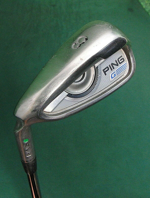 Left-Handed Ping G Series Green Dot 8 Iron Regular Steel Shaft LAMKIN Grip