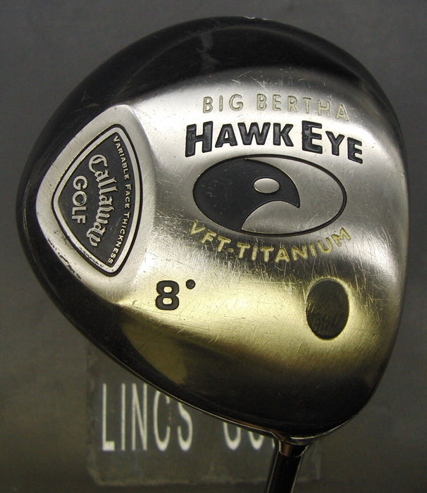 Callaway Big Bertha Hawk Eye 8° Driver Regular Graphite Shaft Golf Pride Grip