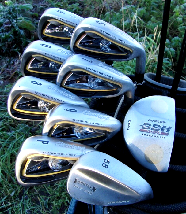 Set of Cleveland CG7 Dynamic MCT 4-SW + Driver + 3 Wood + 5 Wood + Putter