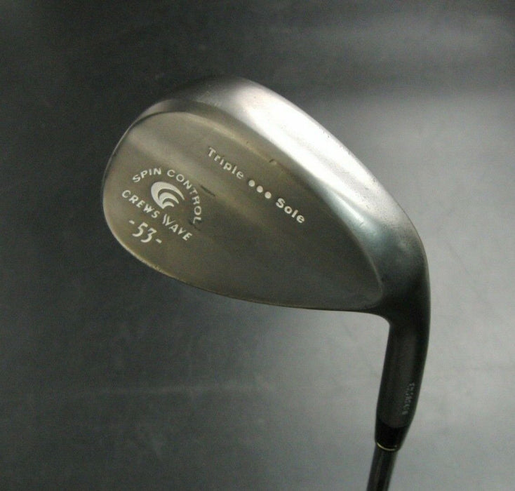 Japanese Crews Wave Triple Sole Spin Control 53° Lob Wedge Stiff Steel Shaft