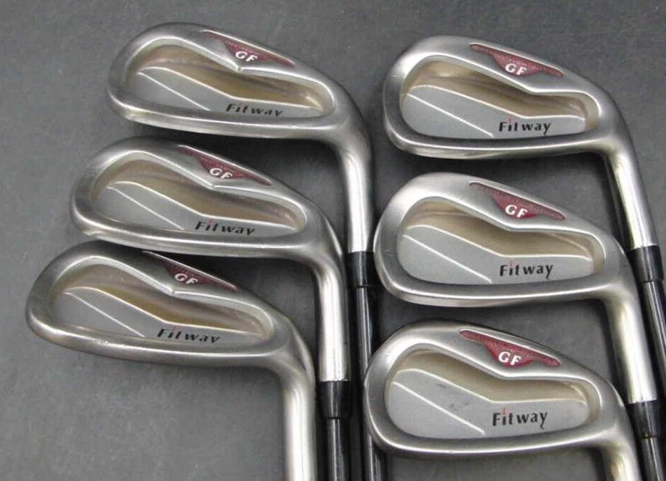 Set of 6 x Japanese Fitway GF Irons 6-SW Regular Graphite Shafts Fitway Grips