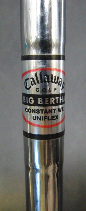 Callaway Big Bertha 9 Iron Uniflex Steel Shaft Callaway Big Bertha Grip
