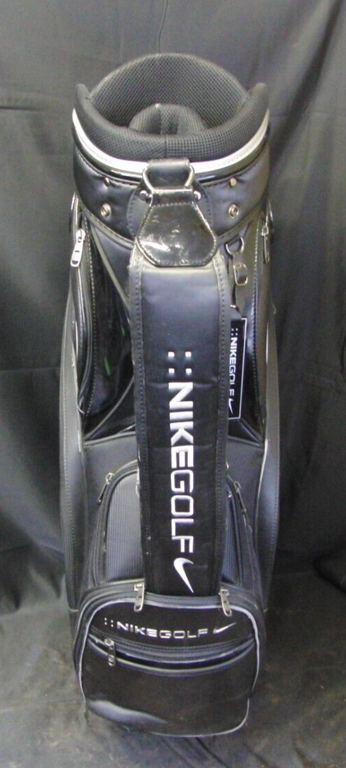6 Division Nike Black Silver  Tour Cart Trolley Golf Bag