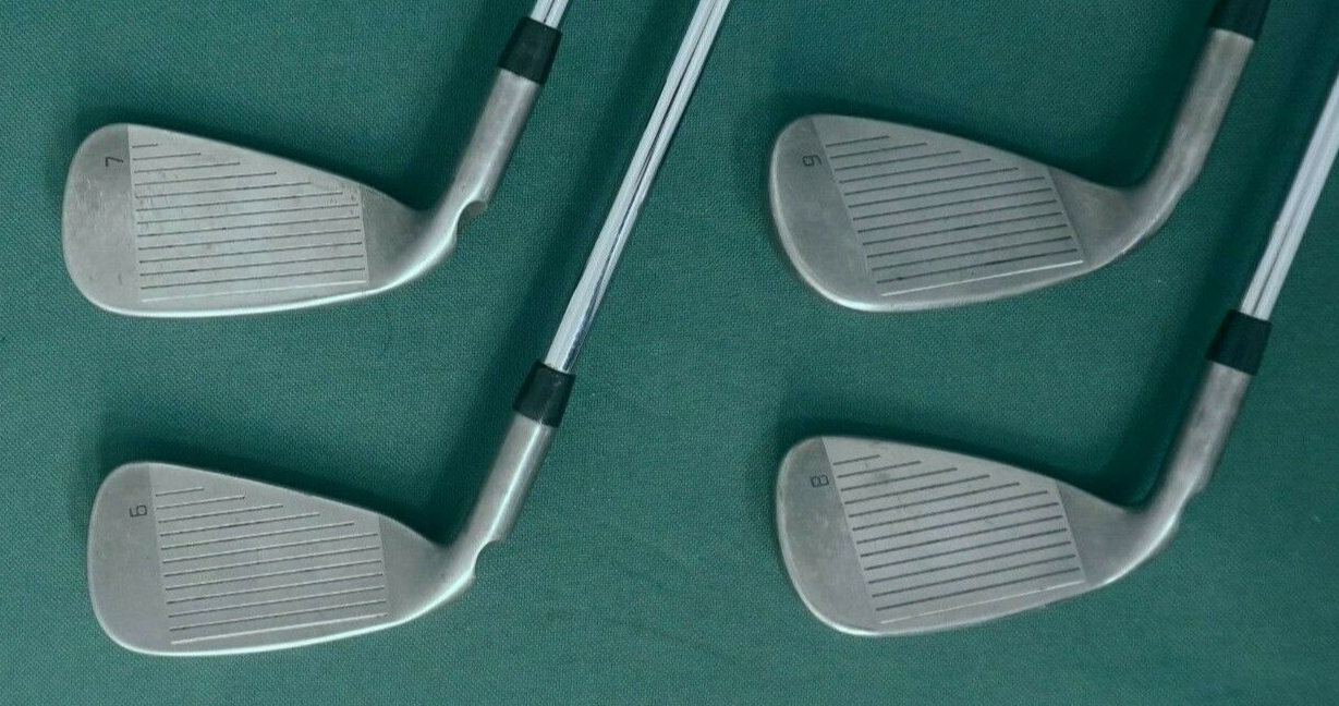 Set Of 4 x Ping G Max Yellow Dot Irons 6-9 Regular Steel Shaft Ping Grips