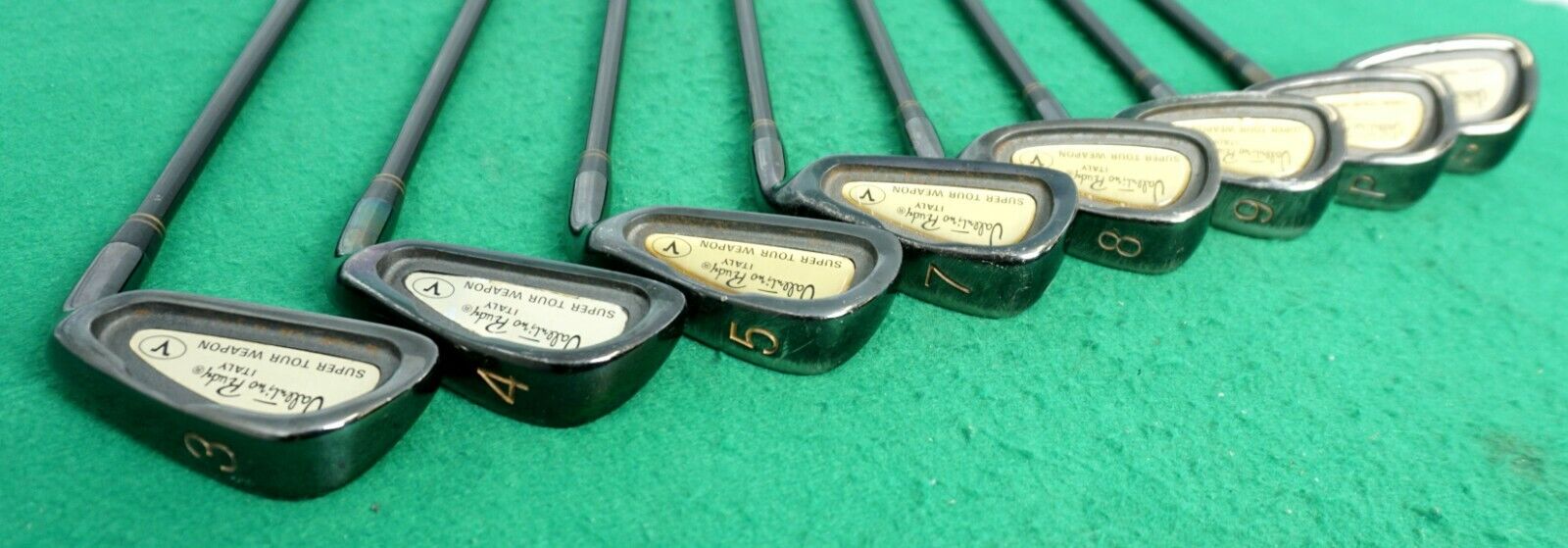 Set of 8 x Valentino Rudy Super Tour Weapon Irons 3-SW (Missing 6 Iron)