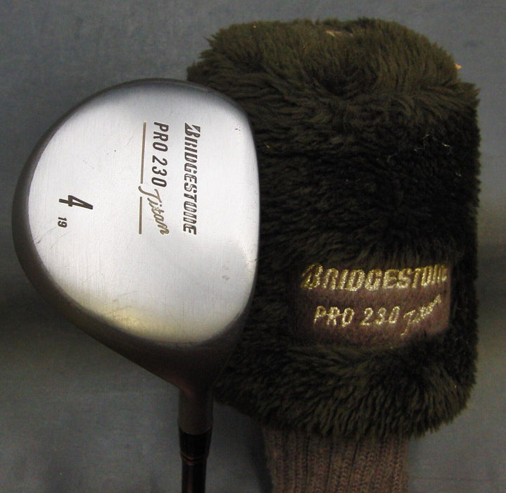 Bridgestone Pro 230 Titan 19° 4 Wood Stiff Graphite Shaft Royal Grip + Headcover