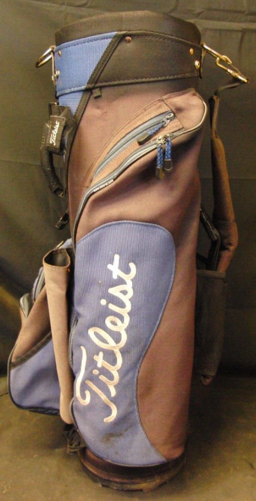 Vintage 8 Division Titleist Tour Cart Trolley Golf Clubs Bag