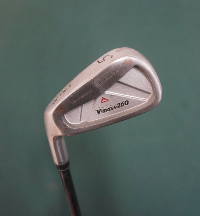 Left-Handed Yonex V-Mass 260 Balanced 5 Iron Stiff Graphite Shaft Yonex Grip