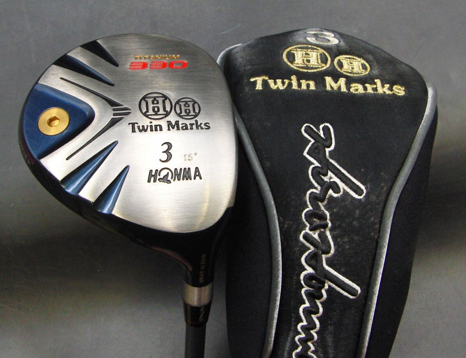 Honma Hiro Honma Twin Marks Titanium 330 15° 3 Wood Stiff Graphite Shaft &  H/