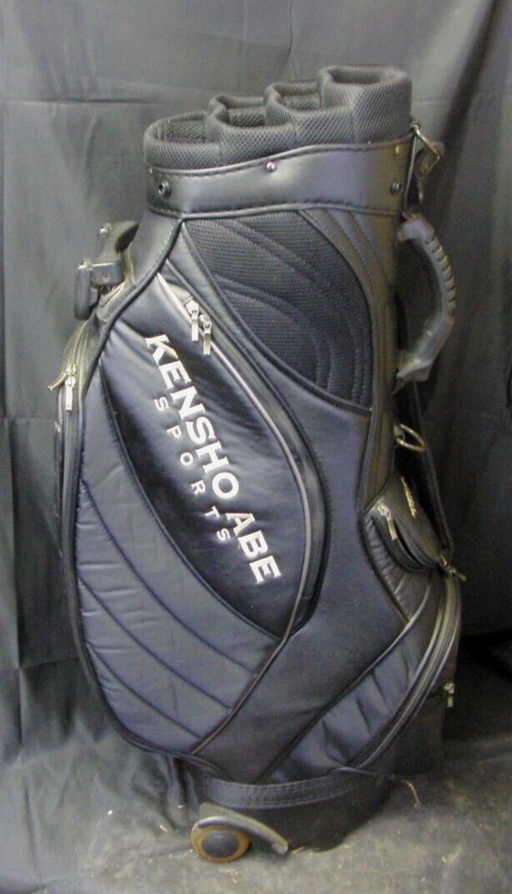 7 Division Jaoanese Kensho Abe Sports Black White Tour Trolley Golf Bag